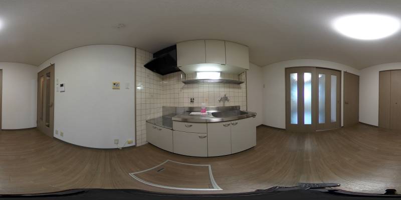 パノラマ画像キッチン