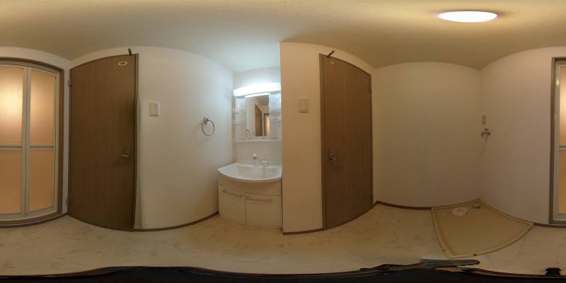 パノラマ画像洗面所