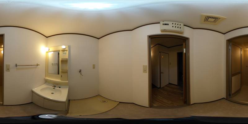 パノラマ画像洗面所