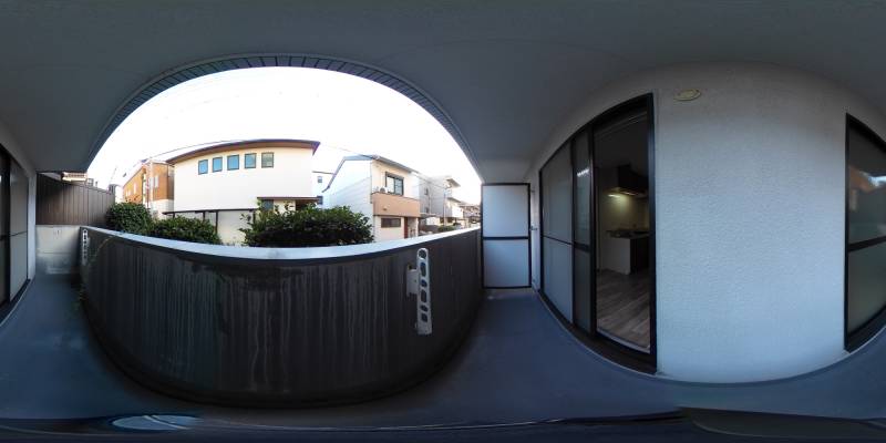 パノラマ画像バルコニー