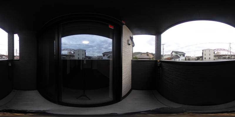 パノラマ画像バルコニー