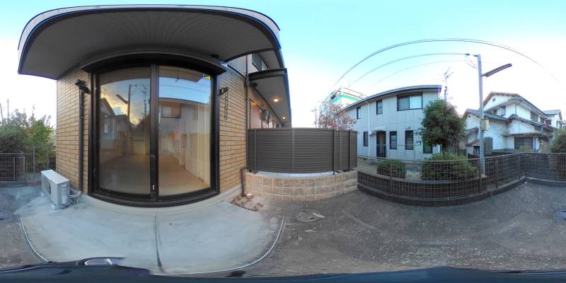 パノラマ画像バルコニー