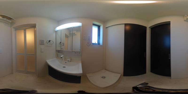 パノラマ画像洗面所