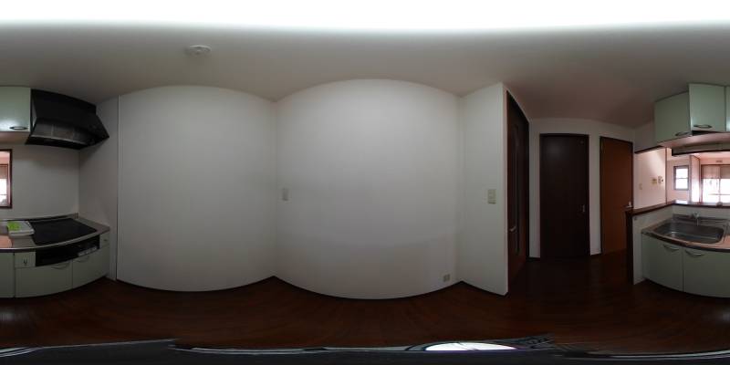 パノラマ画像キッチン