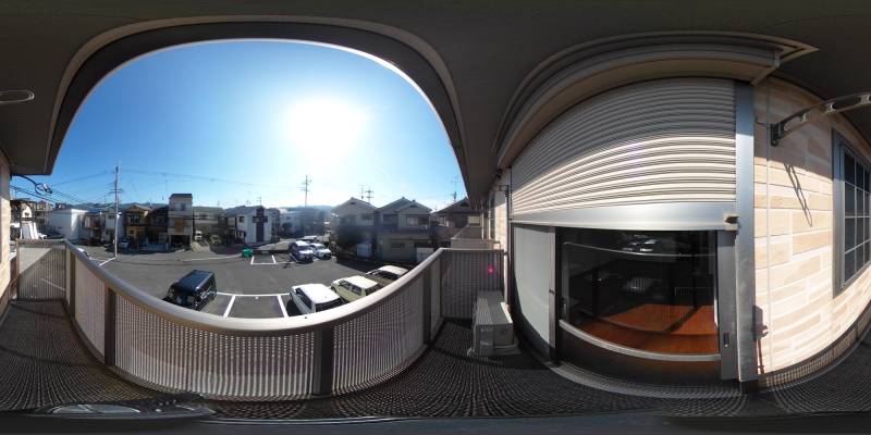 パノラマ画像バルコニー