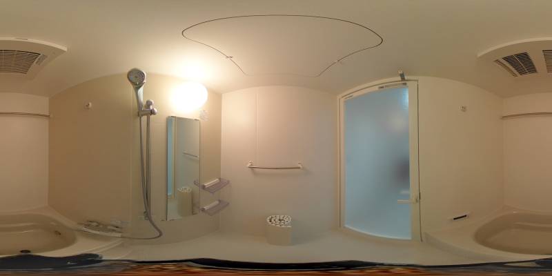 パノラマ画像バスルーム