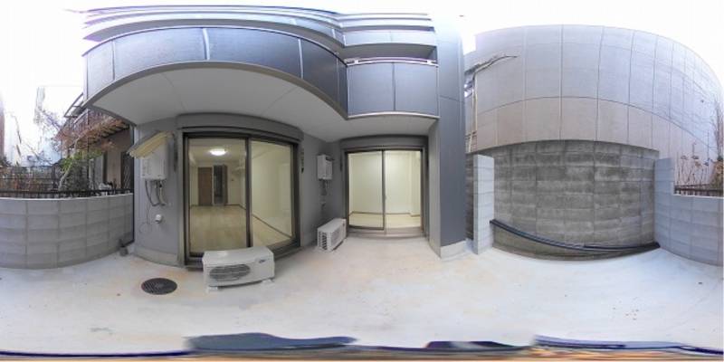 パノラマ画像庭