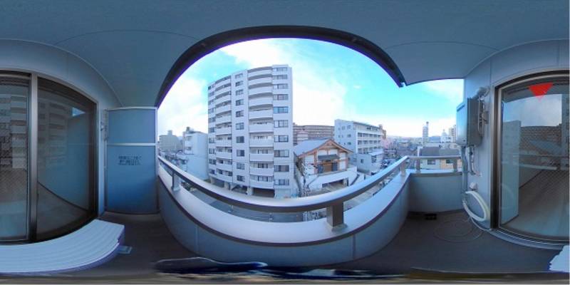 パノラマ画像バルコニー