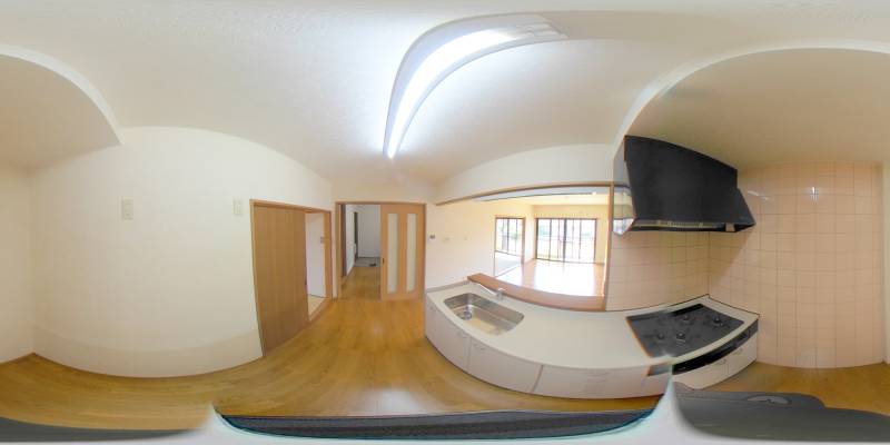 パノラマ画像キッチン