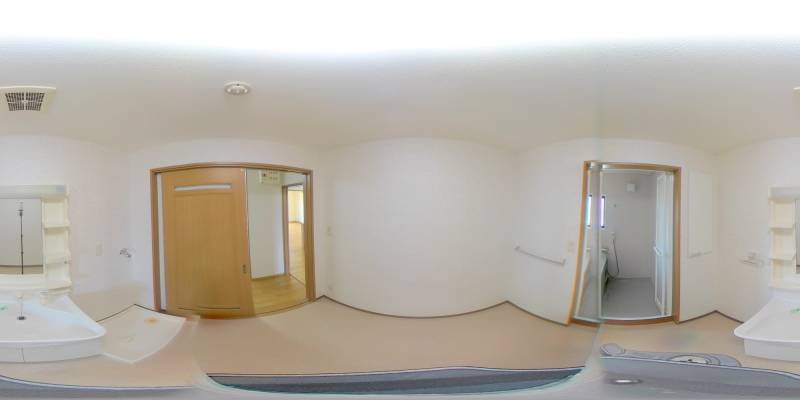 パノラマ画像洗面所