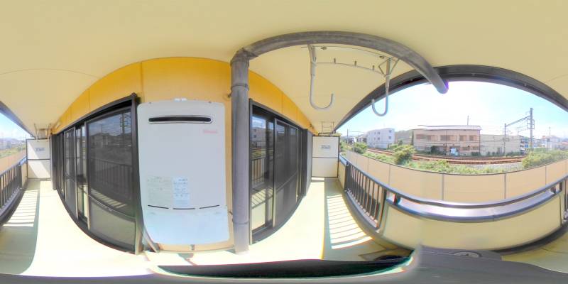 パノラマ画像バルコニー