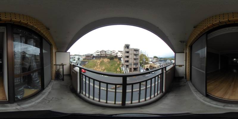 パノラマ画像バルコニー