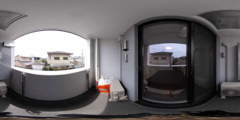 パノラマ画像バルコニー