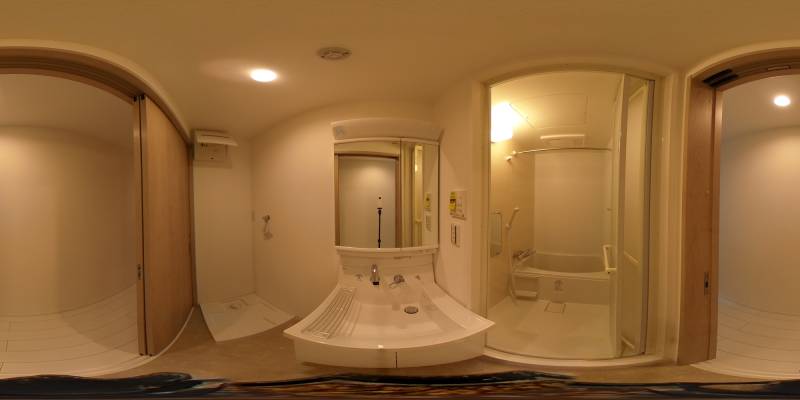 パノラマ画像洗面所