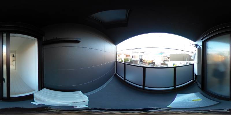 パノラマ画像バルコニー