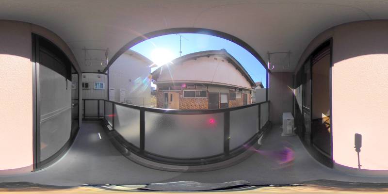 パノラマ画像バルコニー