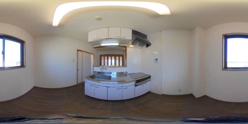 パノラマ画像キッチン