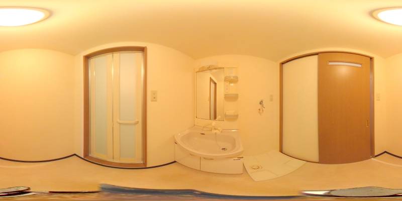 パノラマ画像洗面所