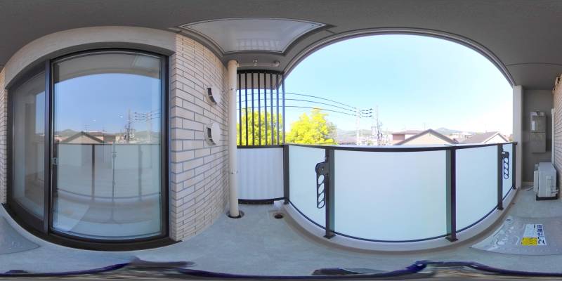 パノラマ画像バルコニー