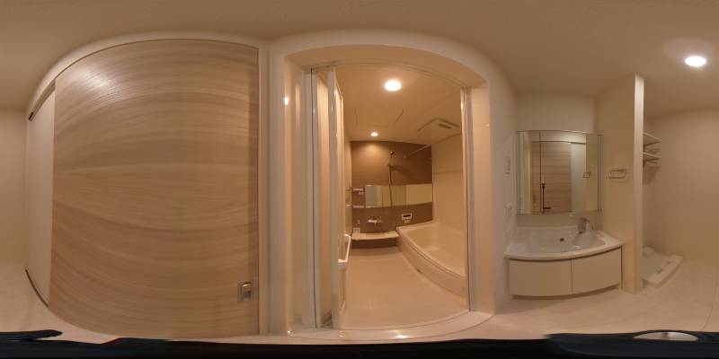 パノラマ画像バスルーム