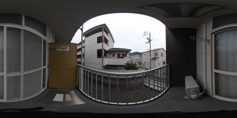 パノラマ画像バルコニー