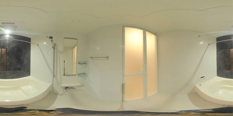 パノラマ画像バスルーム