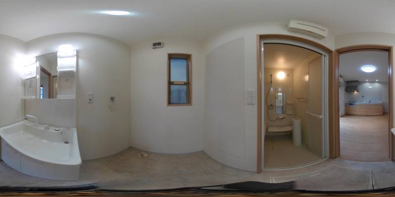 パノラマ画像洗面所