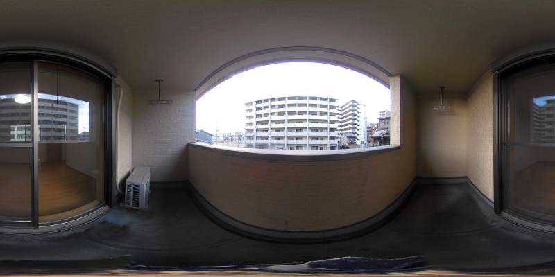 パノラマ画像バルコニー