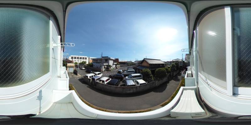 パノラマ画像バルコニー