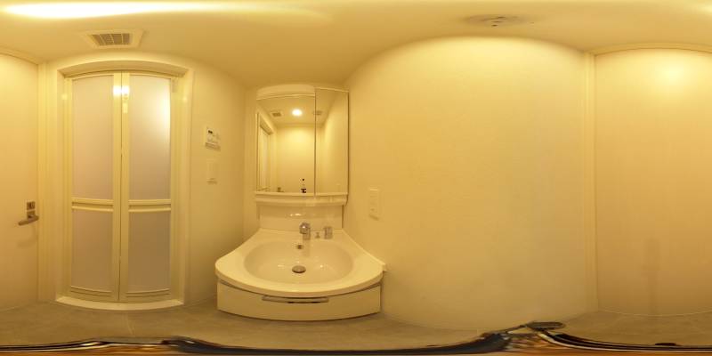 パノラマ画像洗面所