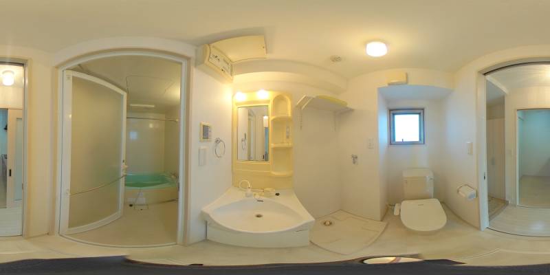 パノラマ画像洗面所