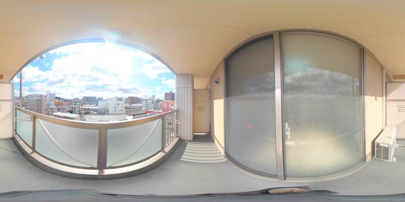 パノラマ画像バルコニー
