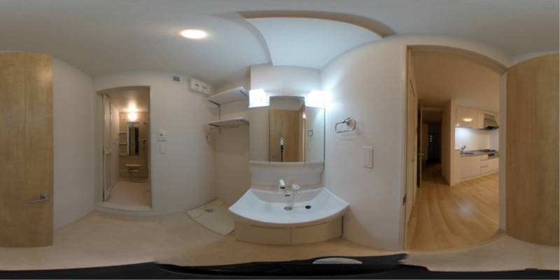 パノラマ画像洗面所