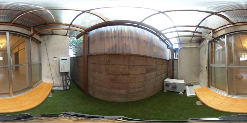 パノラマ画像庭