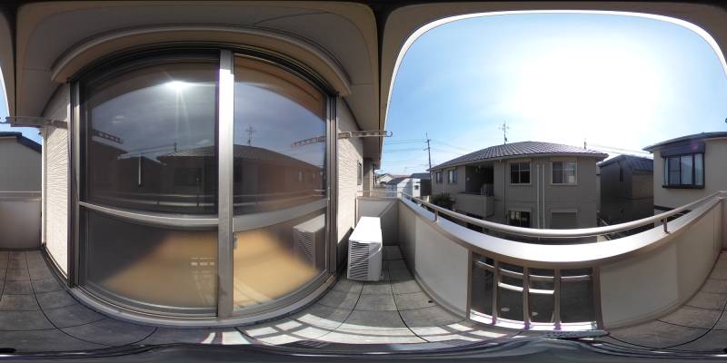 パノラマ画像バルコニー