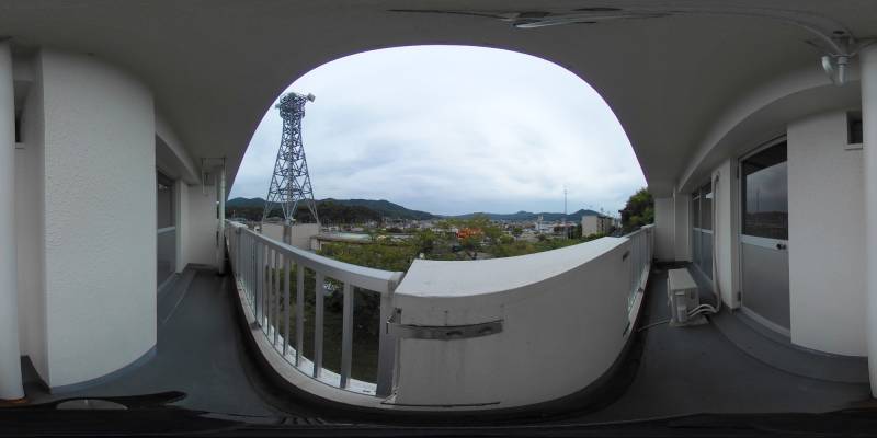 パノラマ画像バルコニー