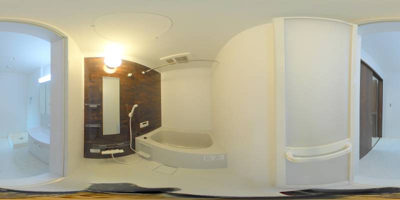 パノラマ画像バスルーム