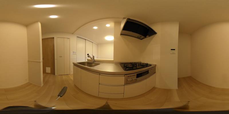 パノラマ画像キッチン