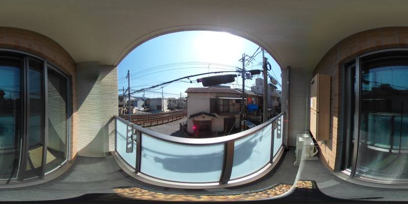 パノラマ画像バルコニー