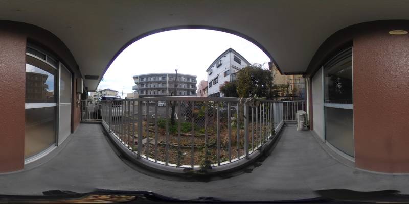 パノラマ画像バルコニー