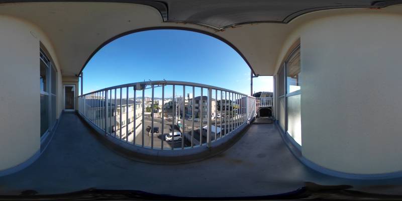 パノラマ画像バルコニー