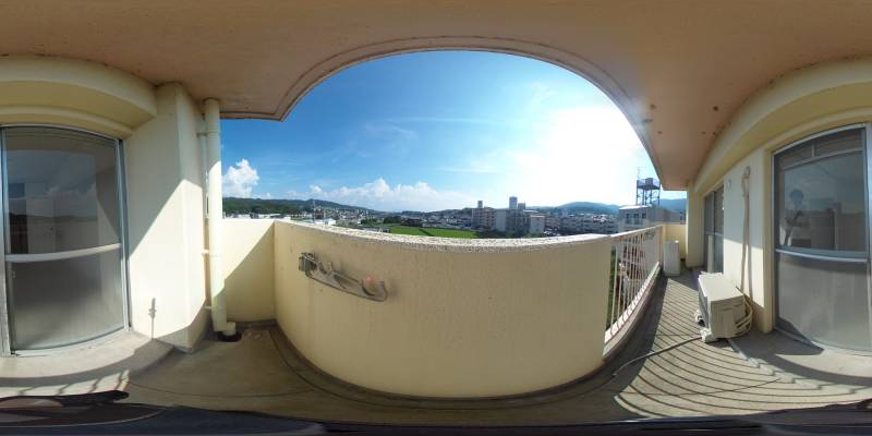 パノラマ画像バルコニー