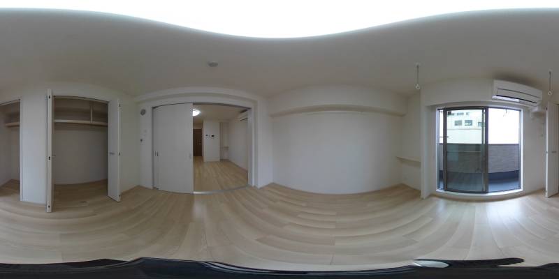 パノラマ画像寝室