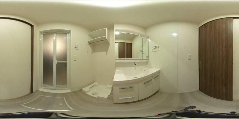 パノラマ画像洗面所