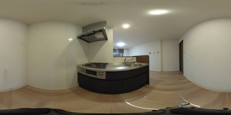 パノラマ画像キッチン