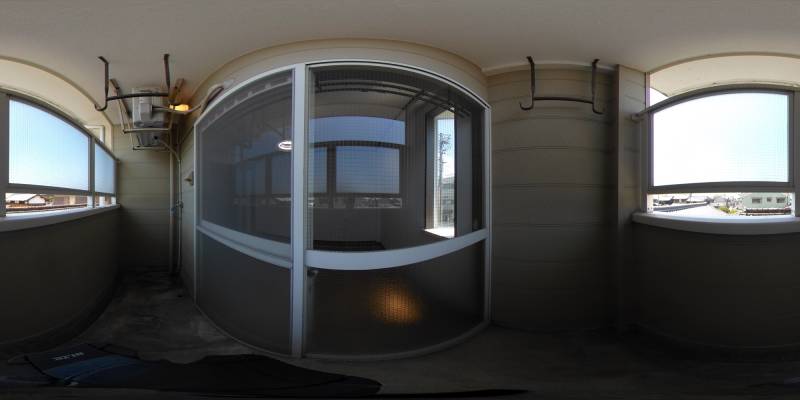 パノラマ画像バルコニー