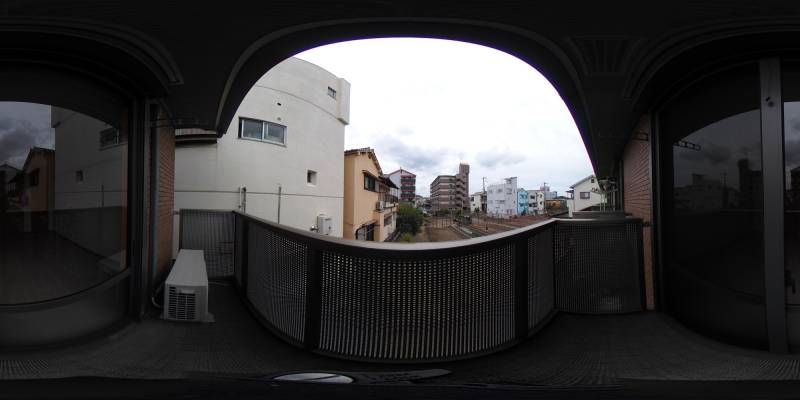 パノラマ画像バルコニー