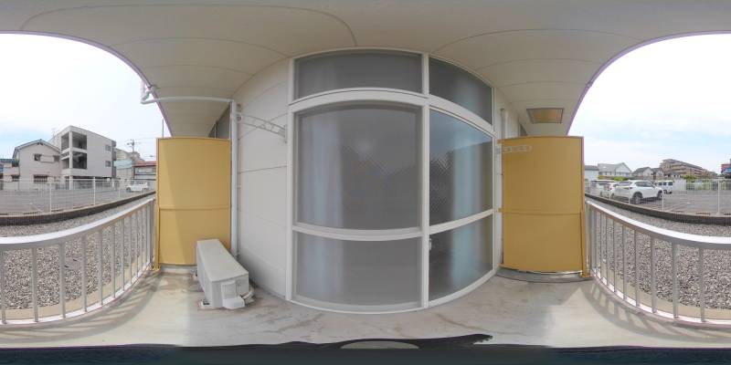 パノラマ画像バルコニー