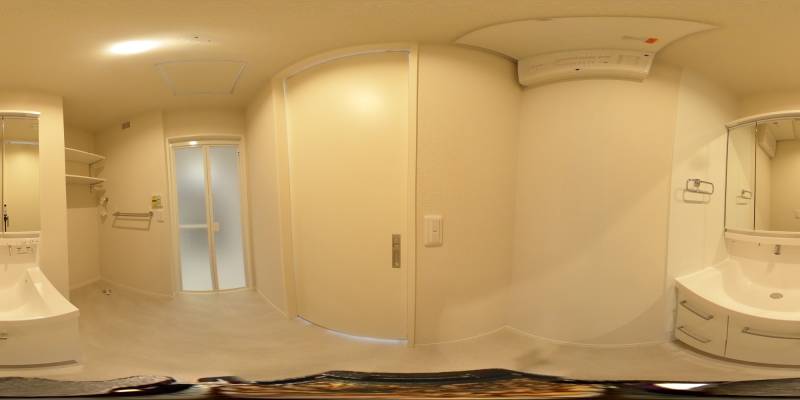 パノラマ画像洗面所