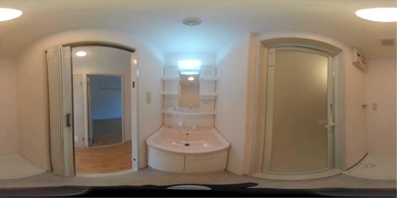 パノラマ画像洗面所